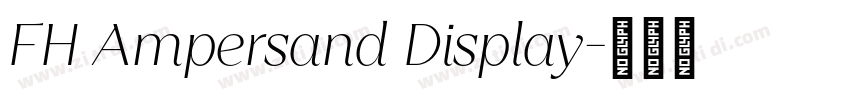 FH Ampersand Display字体转换